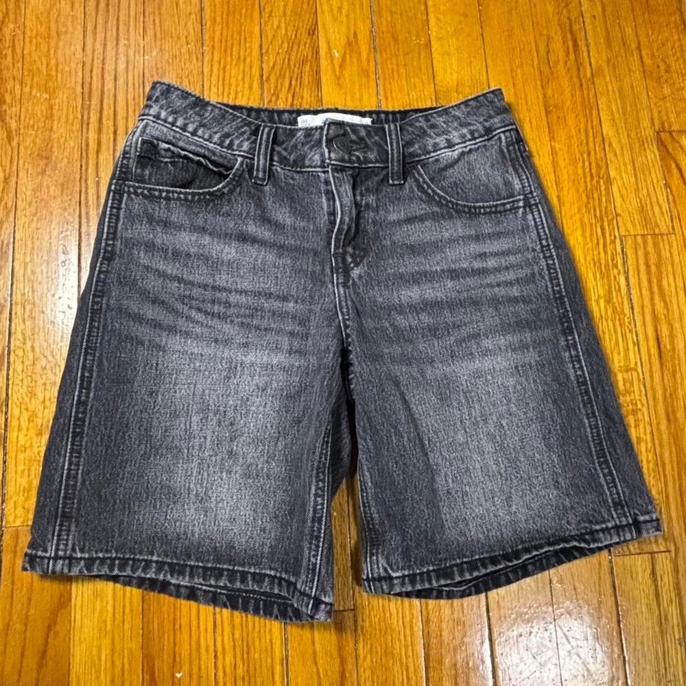 Hollister black Y2K low rise baggy shorts Streetwear skater 15x18